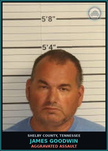 CCW arrest card for JAMES GOODWIN in Shelby County: AGGRAVATED ASSAULT