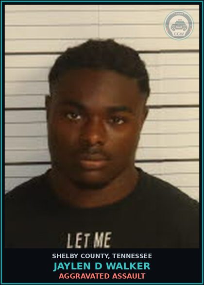 CCW arrest card for JAYLEN D WALKER in Shelby County: AGGRAVATED ASSAULT