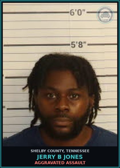 CCW arrest card for JERRY B JONES in Shelby County: AGGRAVATED BURGLARY