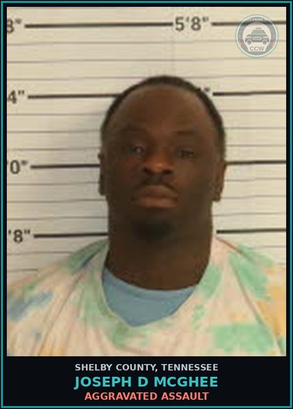 CCW arrest card for JOSEPH D MCGHEE in Shelby County: AGGRAVATED ASSAULT