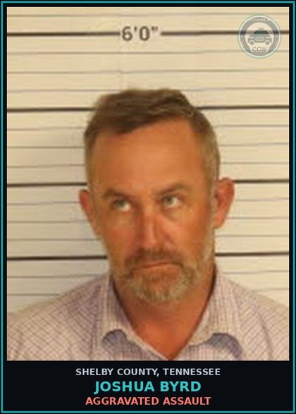 CCW arrest card for JOSHUA BYRD in Shelby County: VANDALISM $1000 OR LESS