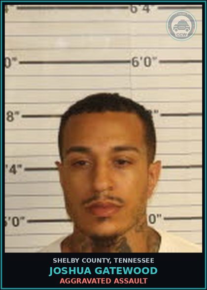 CCW arrest card for JOSHUA GATEWOOD in Shelby County: VANDALISM $1000 OR LESS