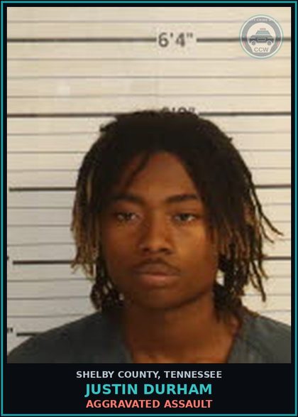 CCW arrest card for JUSTIN DURHAM in Shelby County: AGGRAVATED ASSAULT