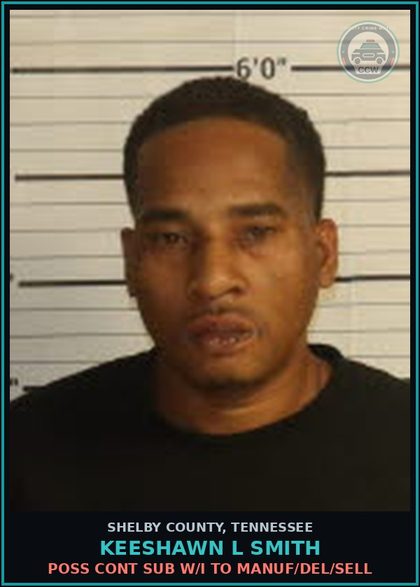 CCW arrest card for KEESHAWN L SMITH in Shelby County: SPEEDING M