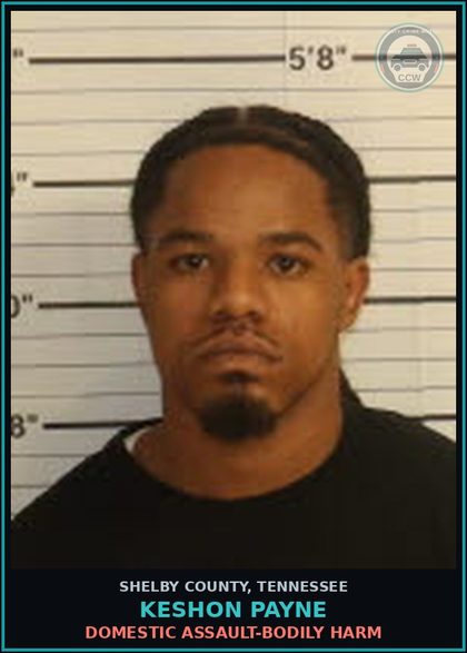 CCW arrest card for KESHON PAYNE in Shelby County: HARASSMENT