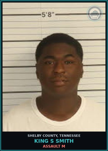 CCW arrest card for KING S SMITH in Shelby County: ASSAULT M