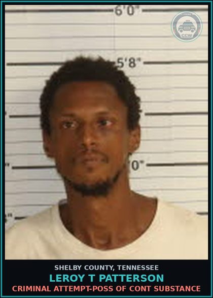 CCW arrest card for LEROY T PATTERSON in Shelby County: VIOLATION OF PROBATION M