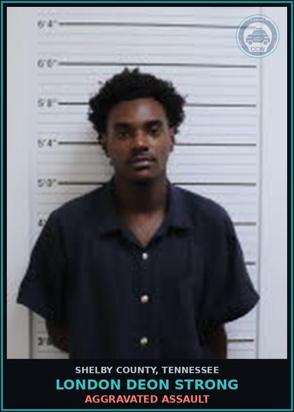 CCW arrest card for LONDON DEON STRONG in Shelby County: AGGRAVATED ASSAULT