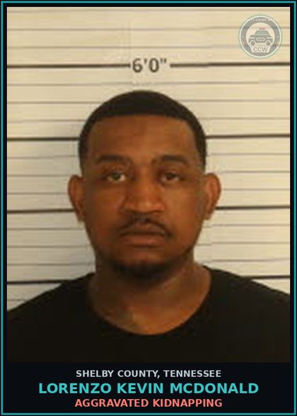 CCW arrest card for LORENZO KEVIN MCDONALD in Shelby County: AGGRAVATED ASSAULT