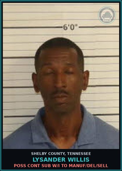 CCW arrest card for LYSANDER WILLIS in Shelby County: INTENTIONALLY EVADE ARREST IN AUTO