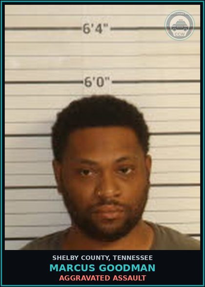 CCW arrest card for MARCUS GOODMAN in Shelby County: PETITION TO REVOKE SUSP SENTENCE