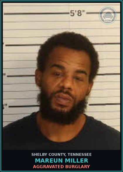 CCW arrest card for MAREUN MILLER in Shelby County: RECKLESS DRIVING