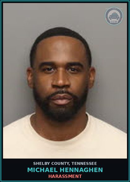 CCW arrest card for MICHAEL HENNAGHEN in Shelby County: HARASSMENT