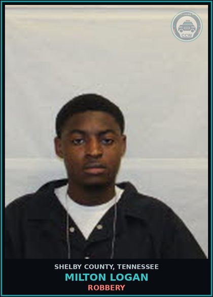 CCW arrest card for MILTON LOGAN in Shelby County: ROBBERY