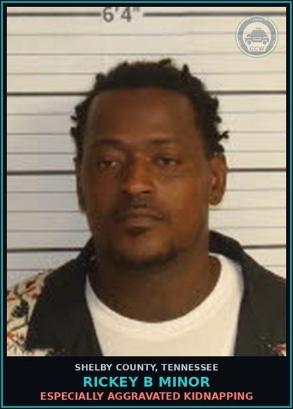 CCW arrest card for RICKEY B MINOR in Shelby County: ESPECIALLY AGGRAVATED KIDNAPPING