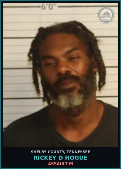 CCW arrest card for RICKEY D HOGUE in Shelby County: ASSAULT M