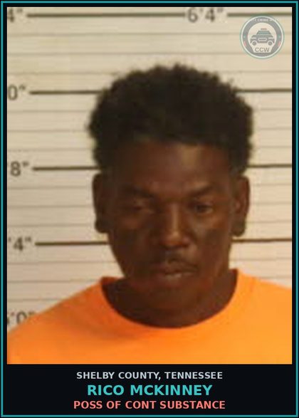 CCW arrest card for RICO MCKINNEY in Shelby County: SPEEDING M