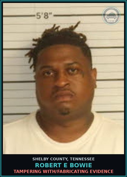 CCW arrest card for ROBERT E BOWIE in Shelby County: TAMPERING WITH/FABRICATING EVIDENCE