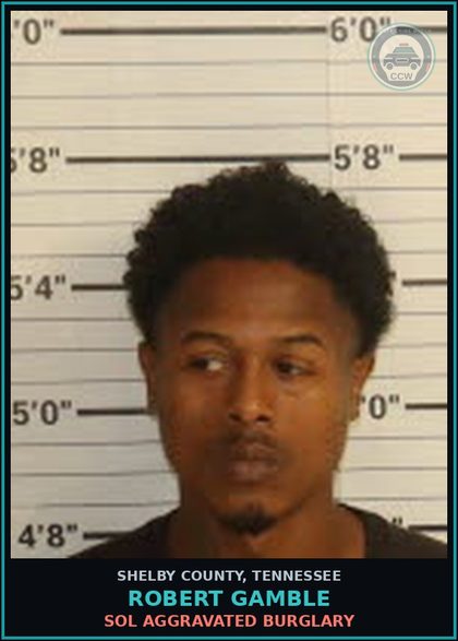 CCW arrest card for ROBERT GAMBLE in Shelby County: TERMINATION OF DIVERSION