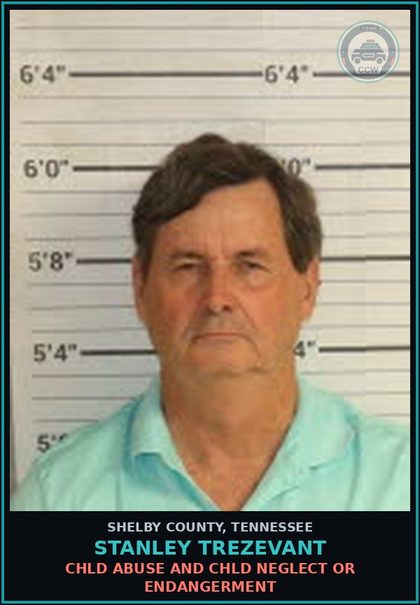 CCW arrest card for STANLEY TREZEVANT in Shelby County: chld ABUSE AND chld NEGLECT OR ENDANGERMENT