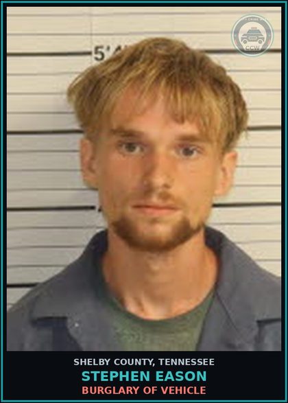 CCW arrest card for STEPHEN EASON in Shelby County: THEFT OF PROPERTY $10000-$60000