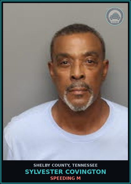 CCW arrest card for SYLVESTER COVINGTON in Shelby County: SPEEDING M