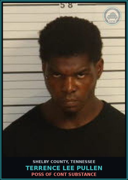 CCW arrest card for TERRENCE LEE PULLEN in Shelby County: UPCS-W/I METH
