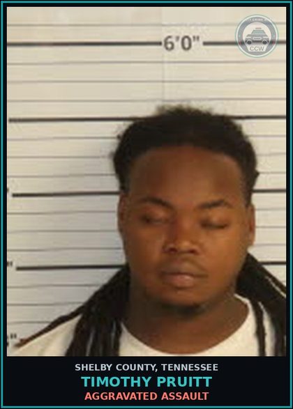 CCW arrest card for TIMOTHY PRUITT in Shelby County: AGGRAVATED ASSAULT