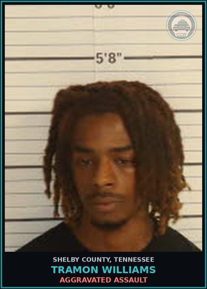 CCW arrest card for TRAMON WILLIAMS in Shelby County: AGGRAVATED ASSAULT