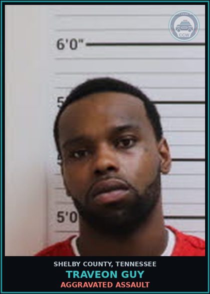 CCW arrest card for TRAVEON GUY in Shelby County: AGGRAVATED ASSAULT