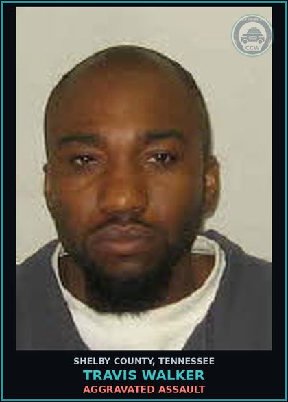 CCW arrest card for TRAVIS WALKER in Shelby County: AGGRAVATED ASSAULT