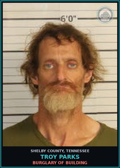 CCW arrest card for TROY PARKS in Shelby County: PETITION TO REVOKE SUSP SENTENCE