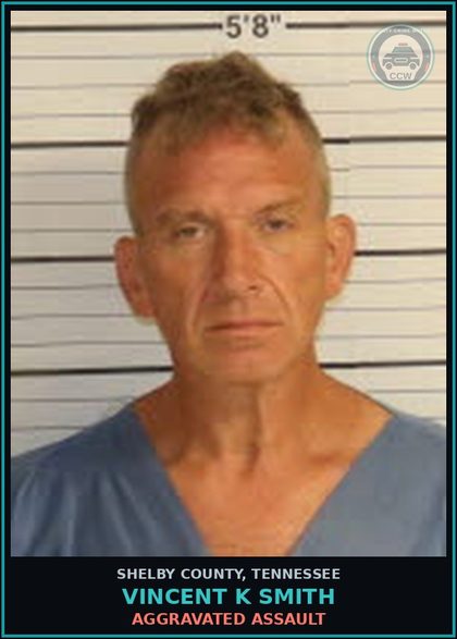 CCW arrest card for VINCENT K SMITH in Shelby County: DOMESTIC ASSAULT-BODILY HARM