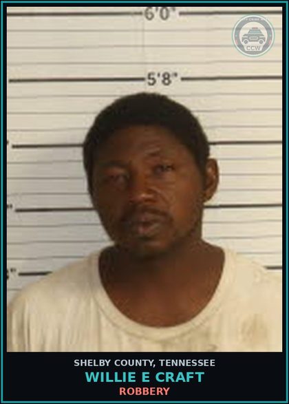 CCW arrest card for WILLIE E CRAFT in Shelby County: DOMESTIC ASSAULT-BODILY HARM