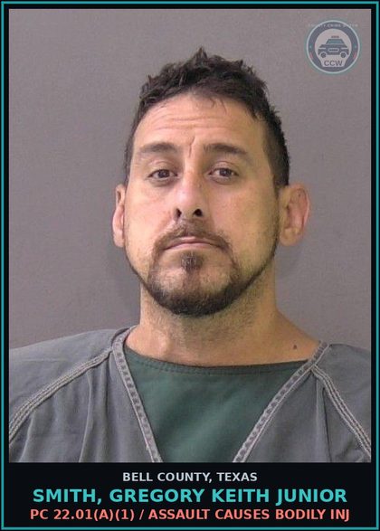 CCW arrest card for SMITH, GREGORY KEITH JUNIOR in Bell County: TRC 545.401 / FAILURE TO APPEAR IN COURT