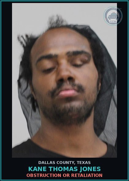 CCW arrest card for KANE THOMAS JONES in Dallas County: EVADING ARREST DET W/PREV CONVICTION