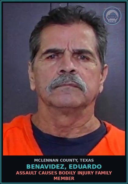 CCW arrest card for BENAVIDEZ, EDUARDO in McLennan County: SAN PATRICIO CO-5 YEARS TDCJ