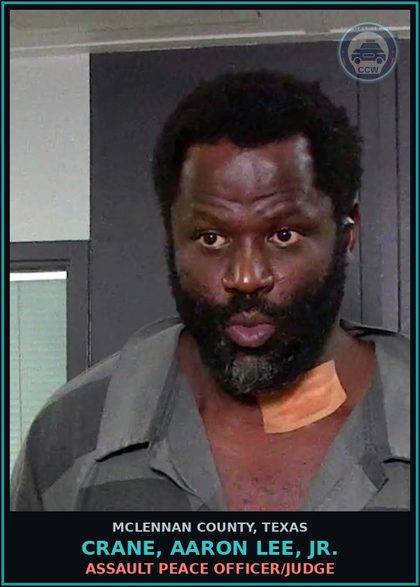 CCW arrest card for CRANE, AARON LEE, JR. in McLennan County: EVADING ARREST DETENTION