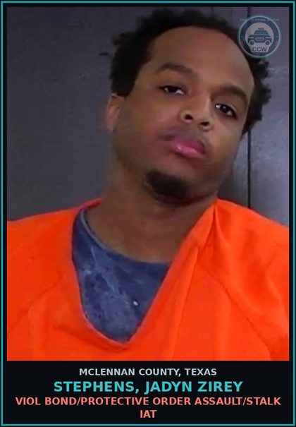 CCW arrest card for STEPHENS, JADYN ZIREY in McLennan County: CONTINUOUS VIOLENCE AGAINST THE FAMILY