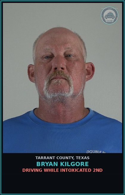 CCW arrest card for Bryan Kilgore in Tarrant County: DRIVING WHILE INTOXICATED 2ND