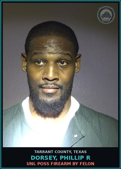 CCW arrest card for Dorsey, Phillip R in Tarrant County, Texas: DEADLY CONDUCT