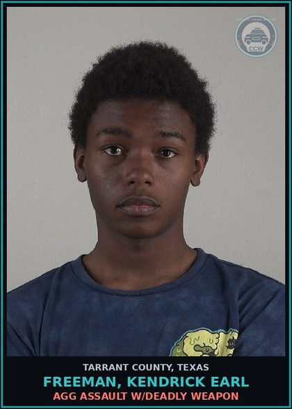CCW arrest card for Freeman, Kendrick Earl in Tarrant County: AGG ASSAULT W/DEADLY WEAPON