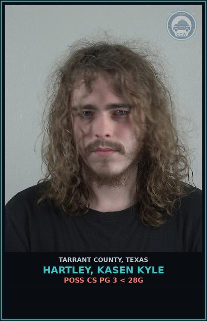 CCW arrest card for Hartley, Kasen Kyle in Tarrant County: DRIVING WHILE INTOXICATED