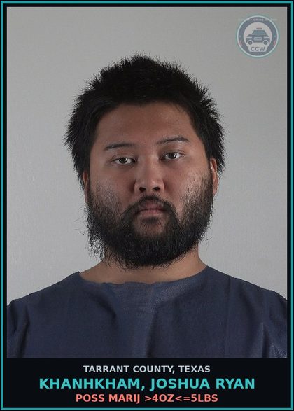 CCW arrest card for Khanhkham, Joshua Ryan in Tarrant County: FAIL TO IDENTIFY GIVING FALSE/FICTITIOUS INFO