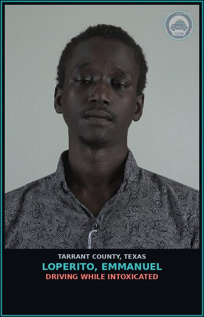CCW arrest card for Loperito, Emmanuel in Tarrant County: DRIVING WHILE INTOXICATED