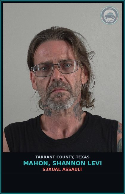 CCW arrest card for Mahon, Shannon Levi in Tarrant County: ASSAULT FAM/HOUSE MEM IMPEDE BREATH/CIRCULAT