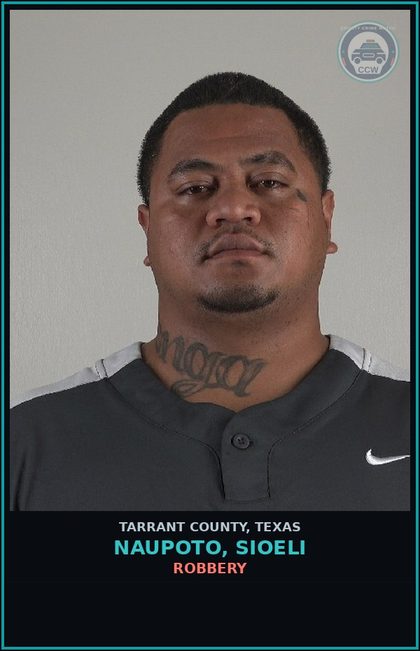 CCW arrest card for Naupoto, Sioeli in Tarrant County: ASSAULT FAM/HOUSE MEM IMPEDE BREATH/CIRCULAT