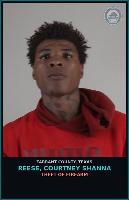CCW arrest card for Reese, Courtney Shanna in Tarrant County: RESIST ARREST SEARCH OR TRANSPORT