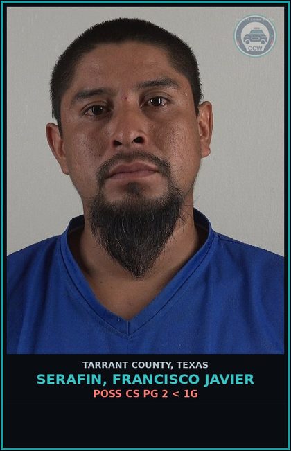 CCW arrest card for Serafin, Francisco Javier in Tarrant County: DRIVING WHILE INTOXICATED 3RD OR MORE IAT