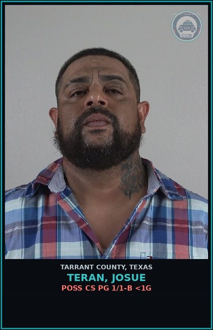 CCW arrest card for Teran, Josue in Tarrant County: DRIVING WHILE INTOXICATED 2ND